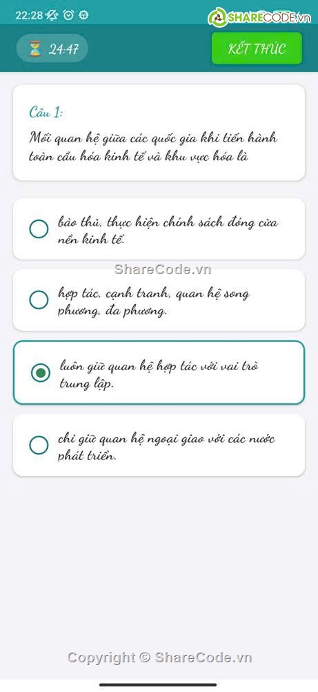 app di động,react-native,asp.net core,app trắc nghiệm,sql server,ứng dụng thi trắc nghiệm