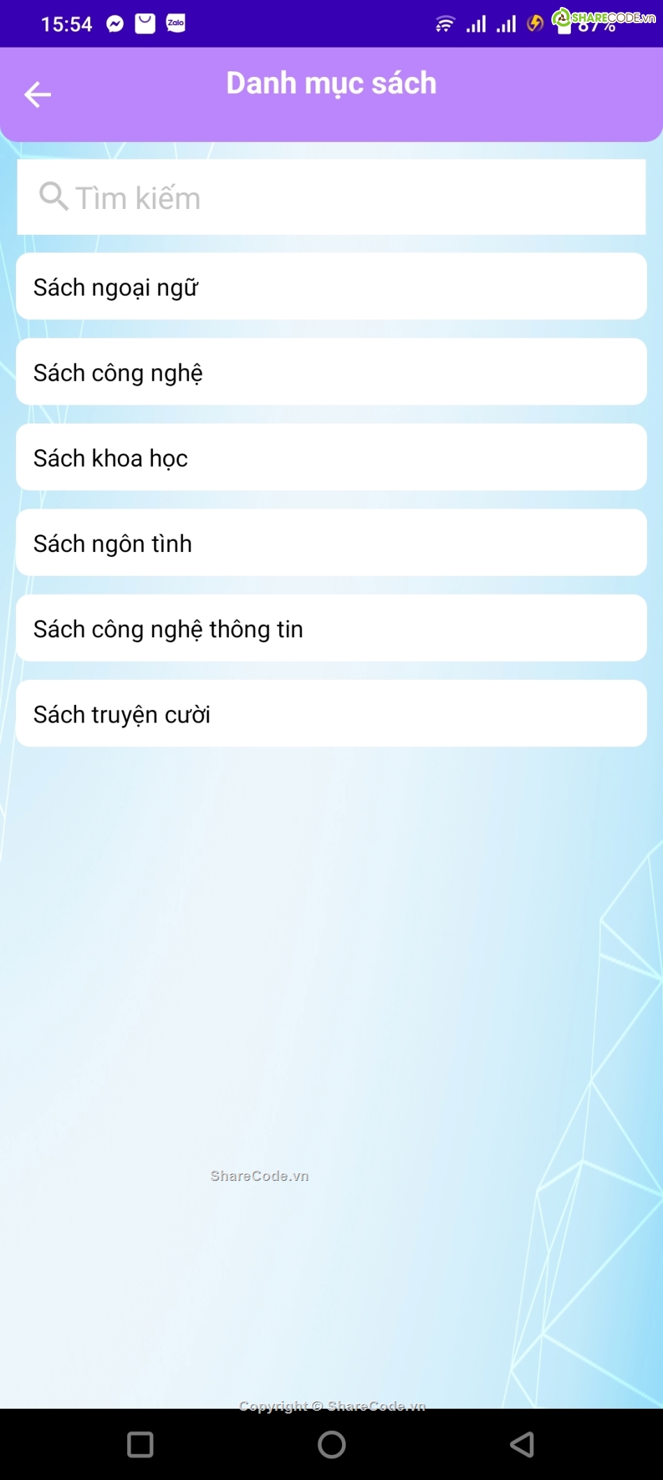 App Android,ebook app,book app,app sách android
