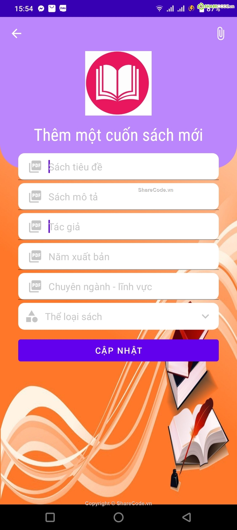 App Android,ebook app,book app,app sách android