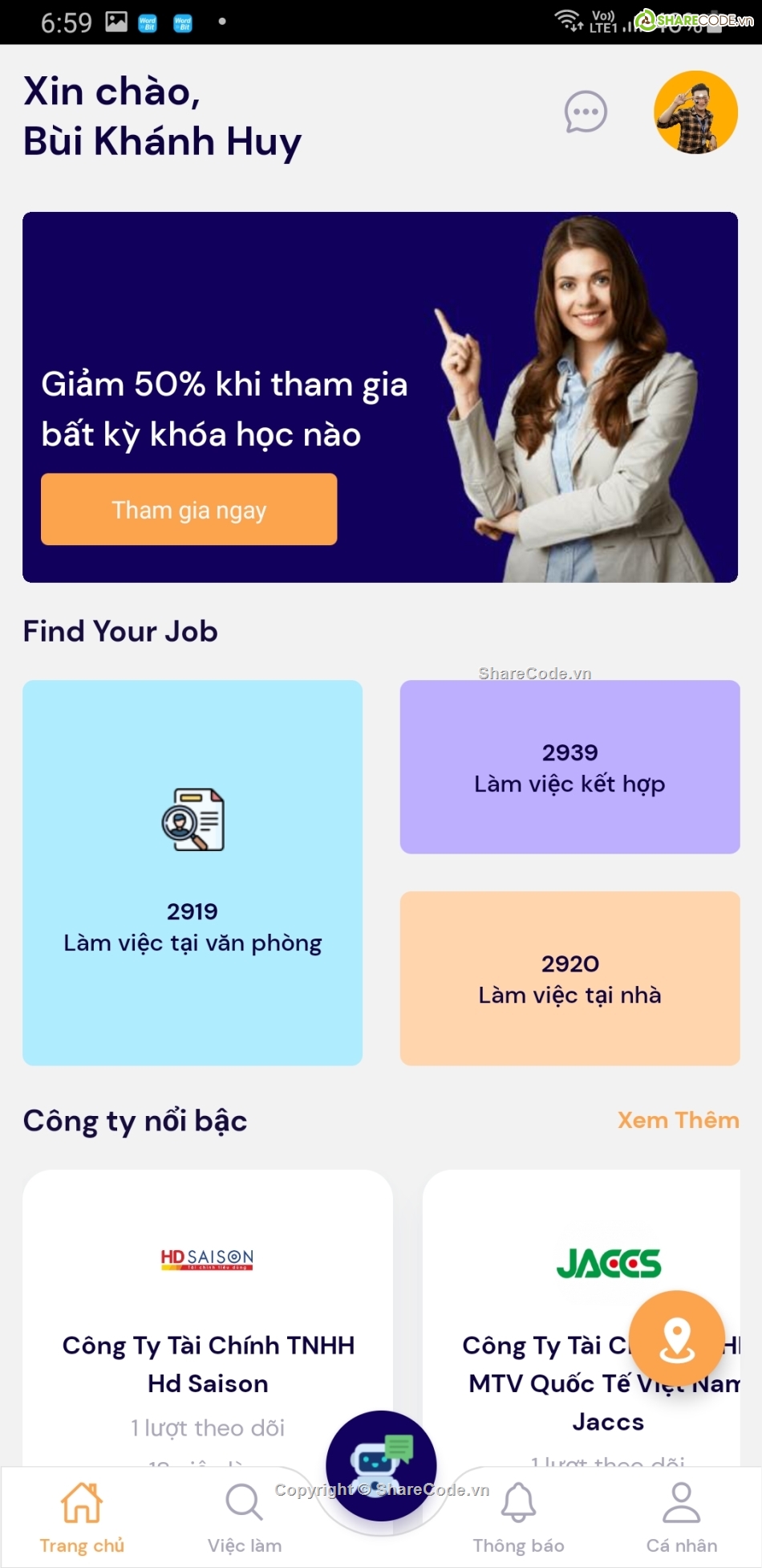 App tìm việc,Đồ án tìm việc làm,React Native,source code React Native,Android,Đồ án App Tìm Kiếm Việc Làm