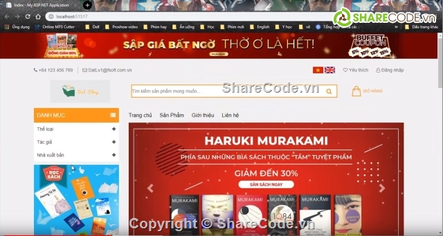 đồ án web asp.net,code quản lý asp.net,Website bán hàng,website bán sách,Website bán sách,bán sách