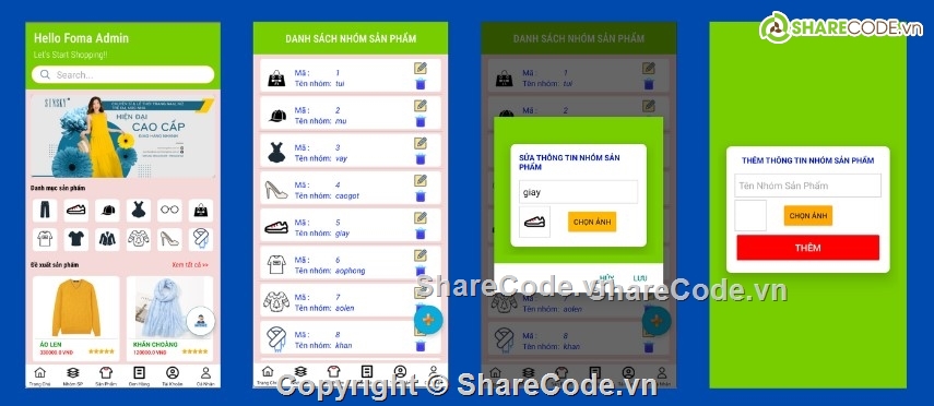 Đồ án,App,App Android,app bán hàng,java,app bán hàng android java