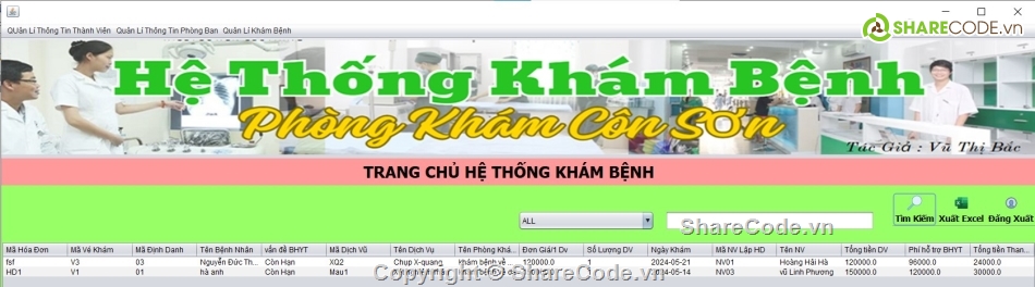javaswing,quản lí khám bệnh javaswing,khám bệnh,bệnh viện,thuốc,quản lí phòng khám bệnh