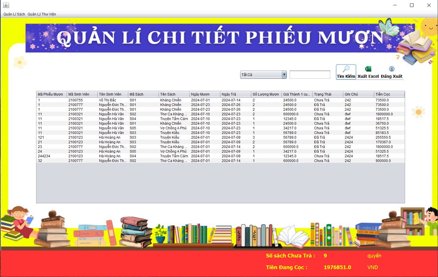 quản lí thư viện,hệ thống quản lí thư viện,java swing,sqlserver,quản lí thư viện java swing,đồ án