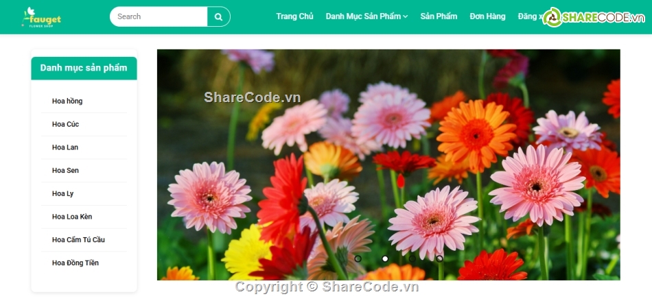 Đồ án,Đồ án web PHP,web,website,bán hoa,website bán hàng php