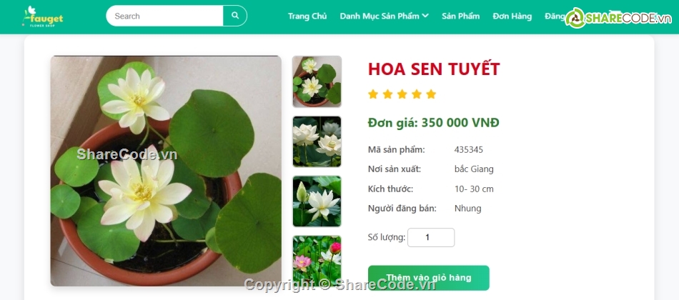 Đồ án,Đồ án web PHP,web,website,bán hoa,website bán hàng php