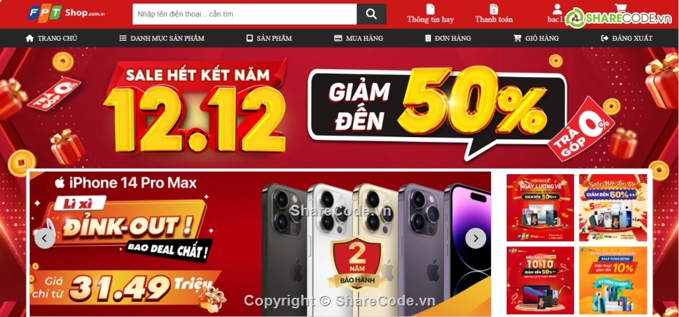 Đồ án,Đồ án web PHP,web,website bán hàng php,website bán hàng,php mysql