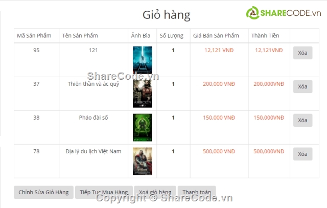 đồ án tốt nghiệp,web bán hàng,web bán sách,web shop bán hàng