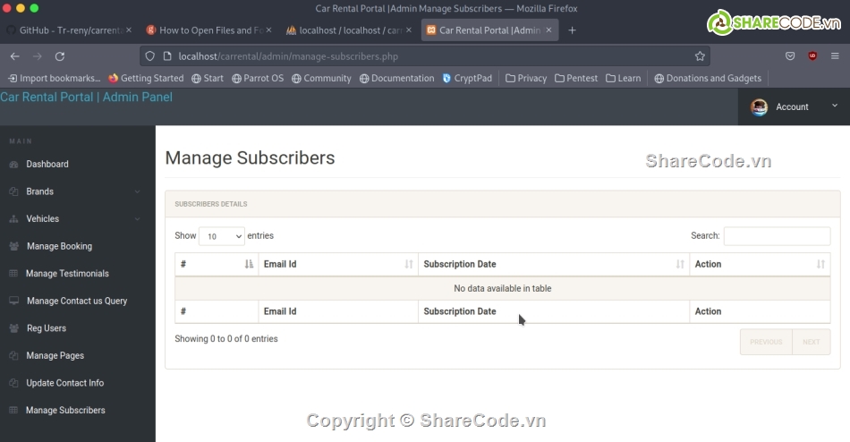 Đồ án,code cho thuê xe php,code cho thuê xe