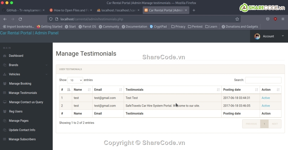 Đồ án,code cho thuê xe php,code cho thuê xe