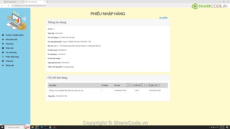 web quản lý,Đồ án quản lý,web php,Đồ án
