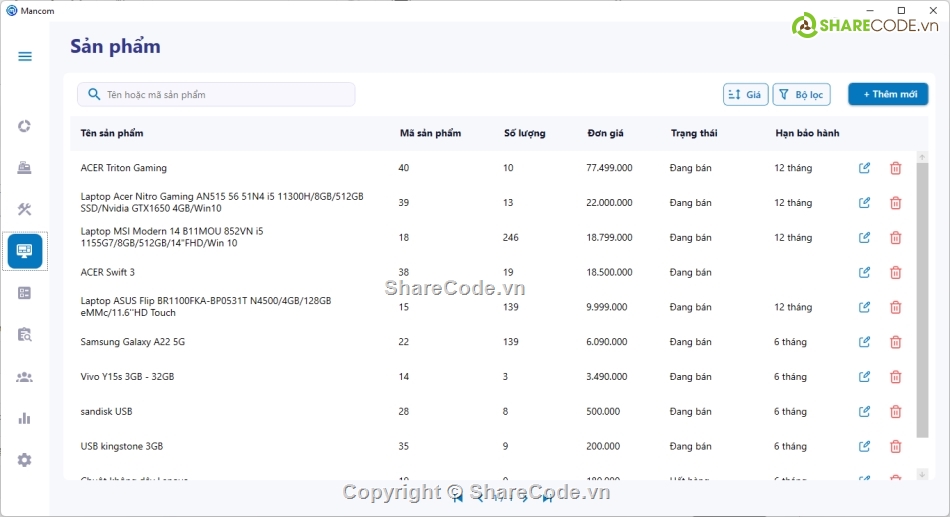 Quản lý bán máy tính,đồ án bán máy tính,quản lý máy tính
