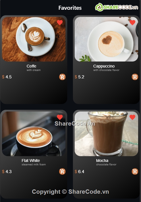 Đồ án Flutter,Ứng dụng đặt đồ uống,đặt đồ uống CoffeShop