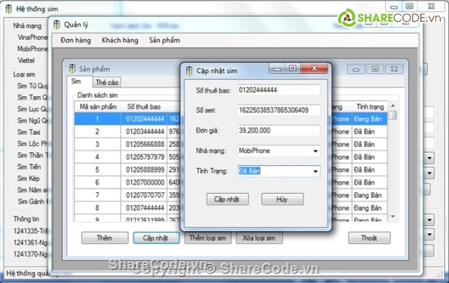 web quản lý sim,code ban sim the,đồ án tốt nghiệp,web bán sim