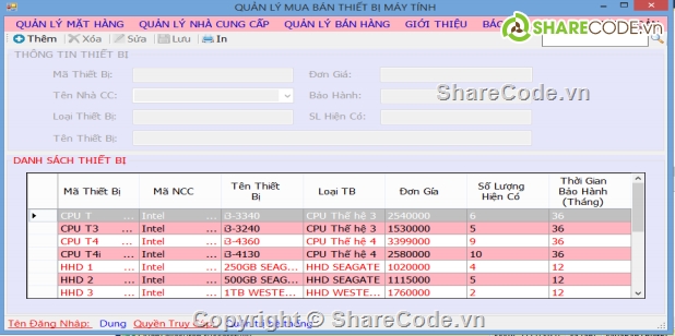 QUẢN LÝ THIẾT BỊ ĐIỆN TỬ,WEB BÁN HÀNG LINH KIỆN MÁY TÍNH,Quản lý thiết bị,Quản lý mua bán thiết bị,thiết bị máy tính