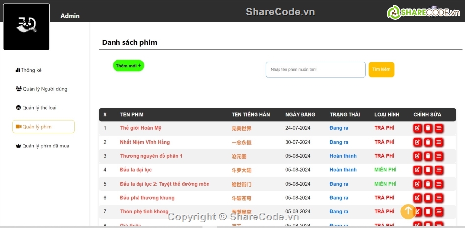 web xem phim,xem phim,code java,java spring boot,reactjs