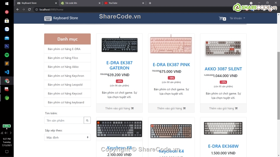 java spring boot,shop bán bàn phím,Website bán bàn phím,website shop bán bàn phím
