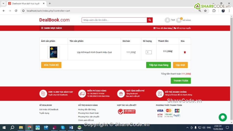 bán hàng online,đồ án php bán sách online,code đồ án bán sách online,full code web bán sách online
