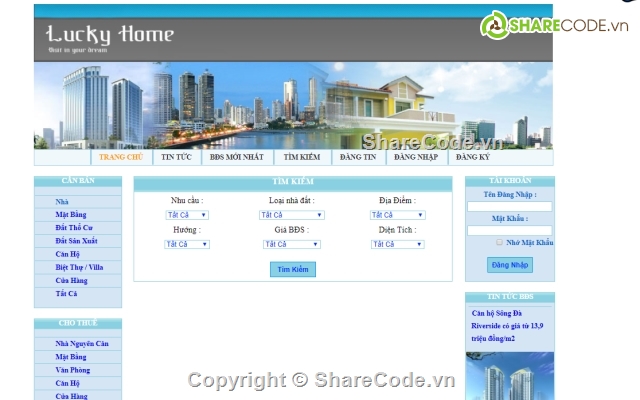 bất động sản,web bất động sản,web nhà đất,đồ án web bất động sản