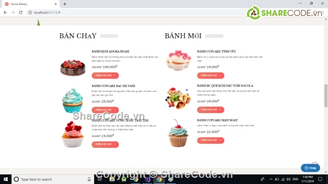 Web bán bánh,Web bán bánh ngọt,Web bán bánh kem,Web bánh kem