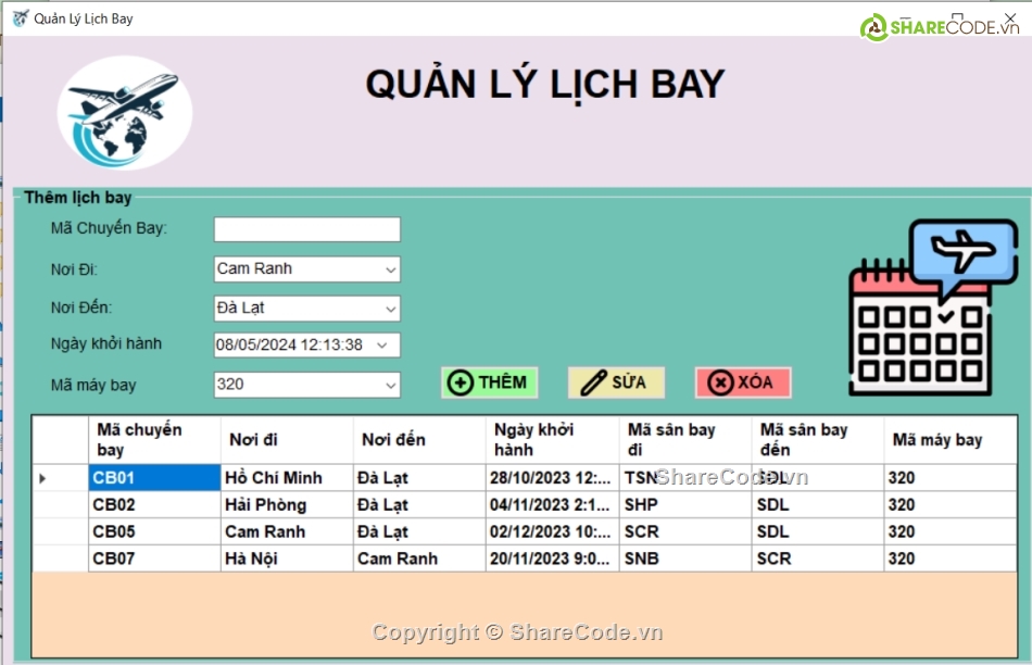 bán vé máy bay,lập trình winform,windows form,quản lý bán hàng winform,Full code quản lí bán vé máy bay,code đồ án quản lí bán vé máy bay