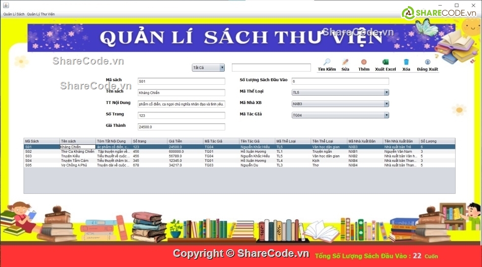 quản lí thư viện,hệ thống quản lí thư viện,java swing,sqlserver,quản lí thư viện java swing,đồ án