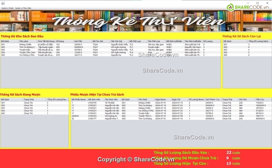 quản lí thư viện,hệ thống quản lí thư viện,java swing,sqlserver,quản lí thư viện java swing,đồ án