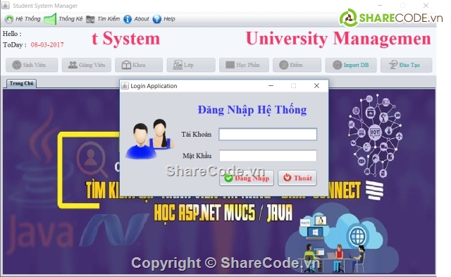 University Management System,quản lý điểm,phần mềm quản lý điểm