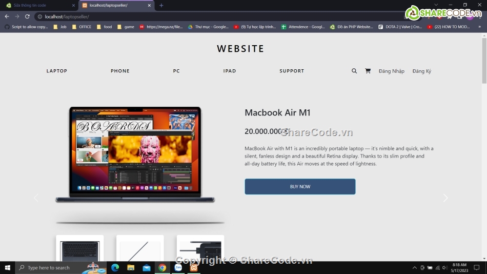 đồ án web bán laptop,Code web bán laptop php mysql,Code php bán laptop