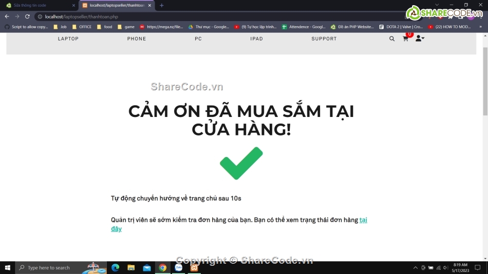 đồ án web bán laptop,Code web bán laptop php mysql,Code php bán laptop