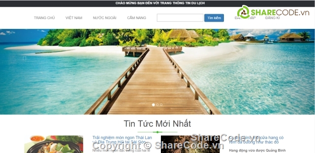 Web tin tức,Website du lịch,Website tin tức du lịch,Đồ án website tin tức