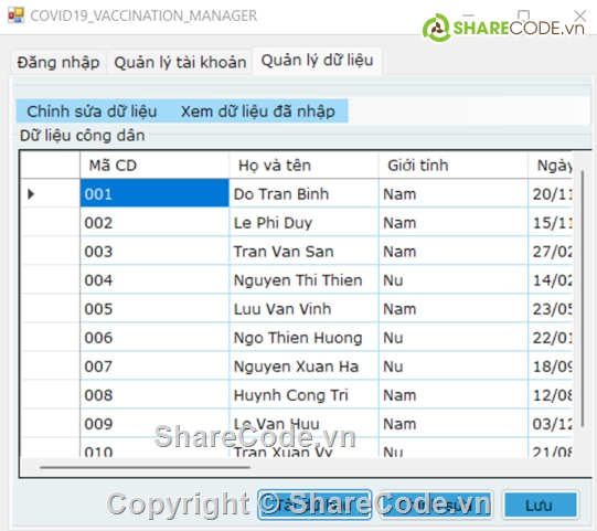 C#,đồ án c# winform,Full báo cáo quản lí tiêm chủng và Source Code C#,Quản Lí C#,Đồ Án Quản Lí C#