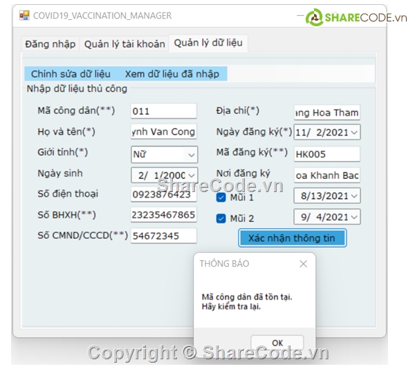 C#,đồ án c# winform,Full báo cáo quản lí tiêm chủng và Source Code C#,Quản Lí C#,Đồ Án Quản Lí C#