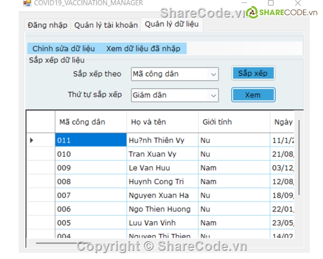 C#,đồ án c# winform,Full báo cáo quản lí tiêm chủng và Source Code C#,Quản Lí C#,Đồ Án Quản Lí C#