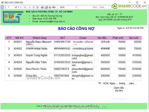 quản lý nhà sách,đồ án c#,quản lý c#,quản lý báo cáo