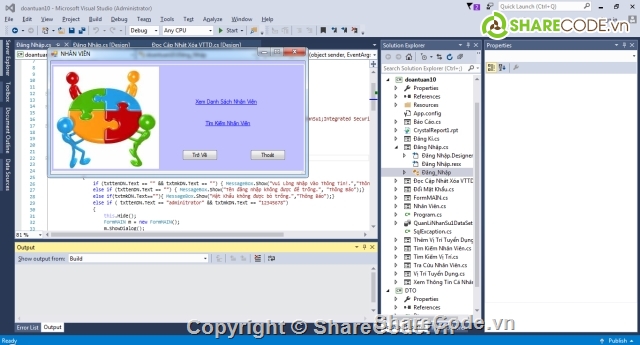 Đồ án,quản lý nhân sự,code quản lý nhân sự,code c#,source quản lí nhân sự,quản lí nhân sự c#