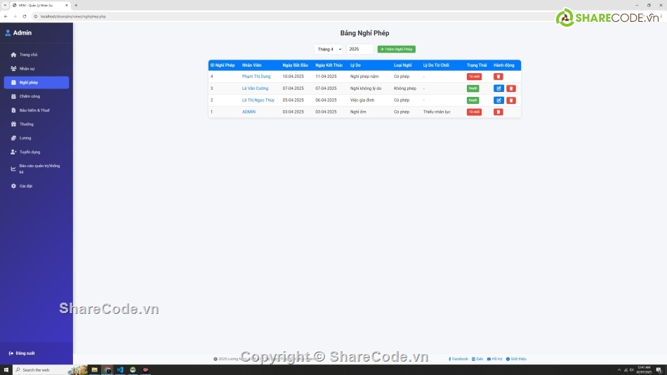 quản lý nhân sự,Đồ án quản lý nhân sự,Web quản lý nhân sự php mysql,đồ án quản lý nhân sự php mvc