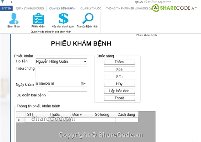 phần mềm quản lý,quản lý phòng mạch,quản lý phòng khám