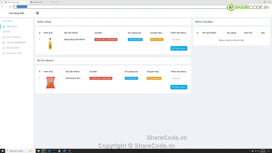 website có word,web quản lý siêu thị,web tích hợp thanh toán VietQR