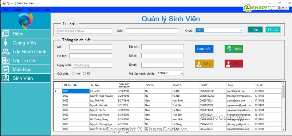 Đồ án,quản lý,winform