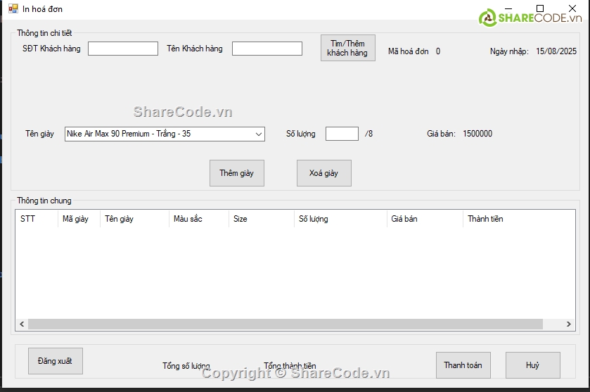 Đồ án,C#,shop bán giày