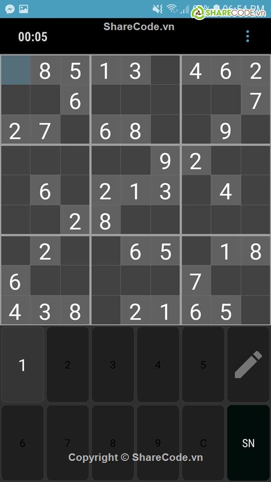 sudoku,share code sudoku game,sudoku game,game tính toán sudoku,mã nguồn game sudoku,ứng dụng android