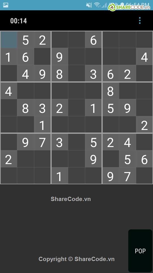 sudoku,share code sudoku game,sudoku game,game tính toán sudoku,mã nguồn game sudoku,ứng dụng android