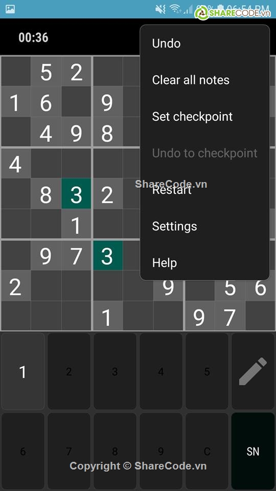 sudoku,share code sudoku game,sudoku game,game tính toán sudoku,mã nguồn game sudoku,ứng dụng android