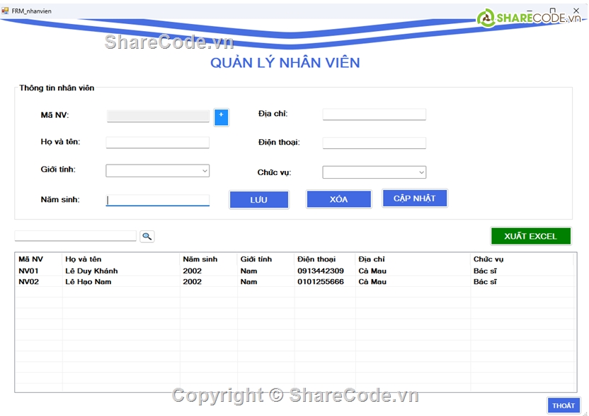 code winfrom c#,đồ án cơ sơ,quản lí phòng khám,có file báo cáo