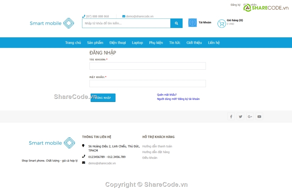 Đồ án Web bán điện thoại,code website điện thoại đẹp,website bán điện thoại,website bán laptop,website php mysql bootstrap,website bán hàng