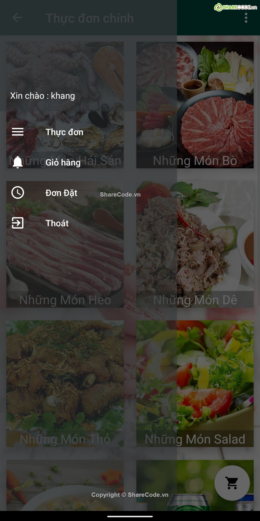 đồ án tốt nghiệp lập trình điện thoại,ứng dụng android,app order,app order food