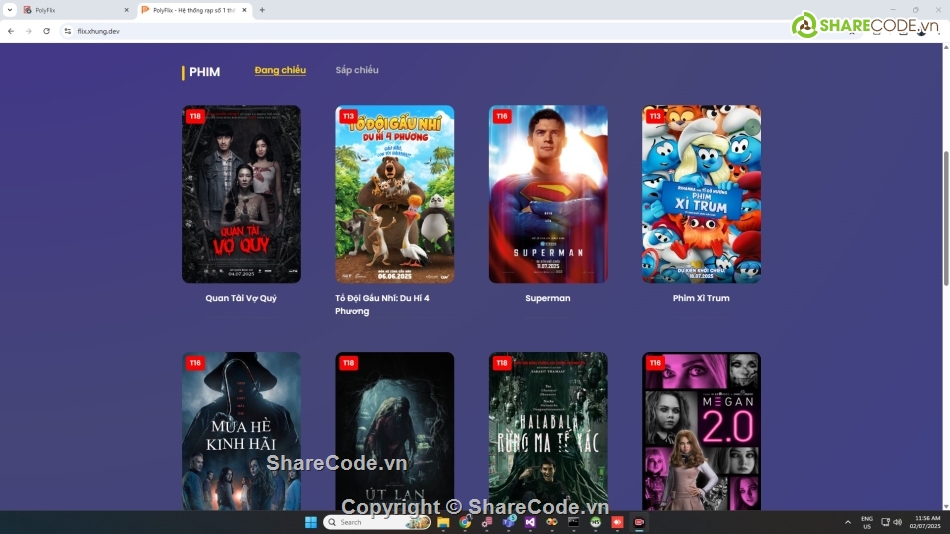 Đồ án web bán vé xem phim php,web bán vé xem phim php mysql,web php bán vé xem phim php