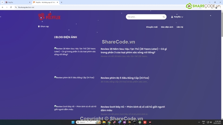 Đồ án web bán vé xem phim php,web bán vé xem phim php mysql,web php bán vé xem phim php
