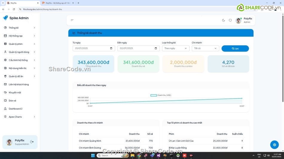 Đồ án web bán vé xem phim php,web bán vé xem phim php mysql,web php bán vé xem phim php